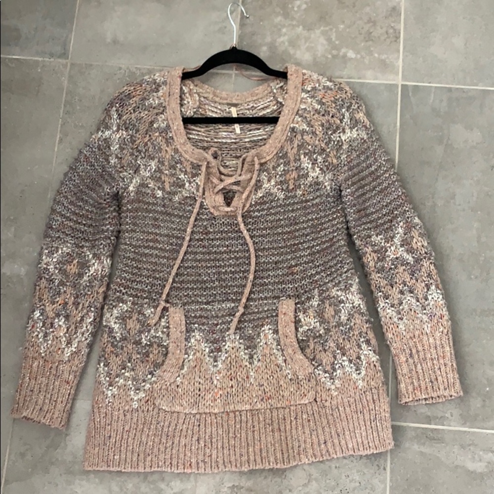 knit free people sweatshirt